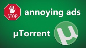 remove ads from utorrent