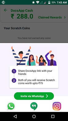 DocsApp-Refer-Code-and-Earn-Upto-70-Rs-Paytm-Cash-per-Referral