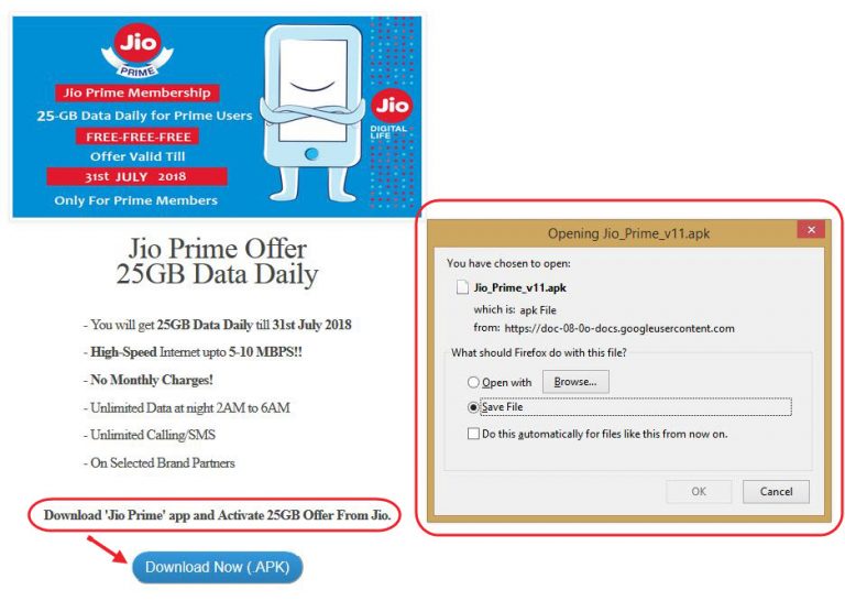 Free 25gb data jio