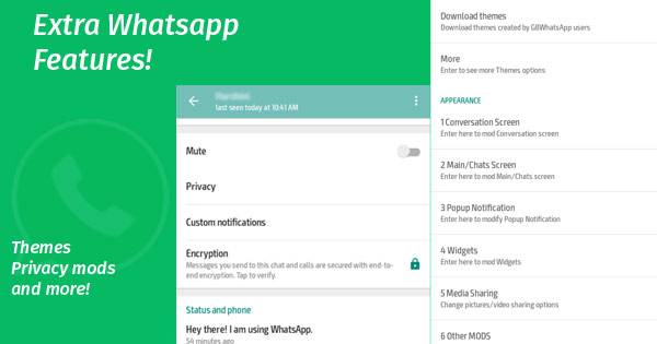 GbWhatsapp features